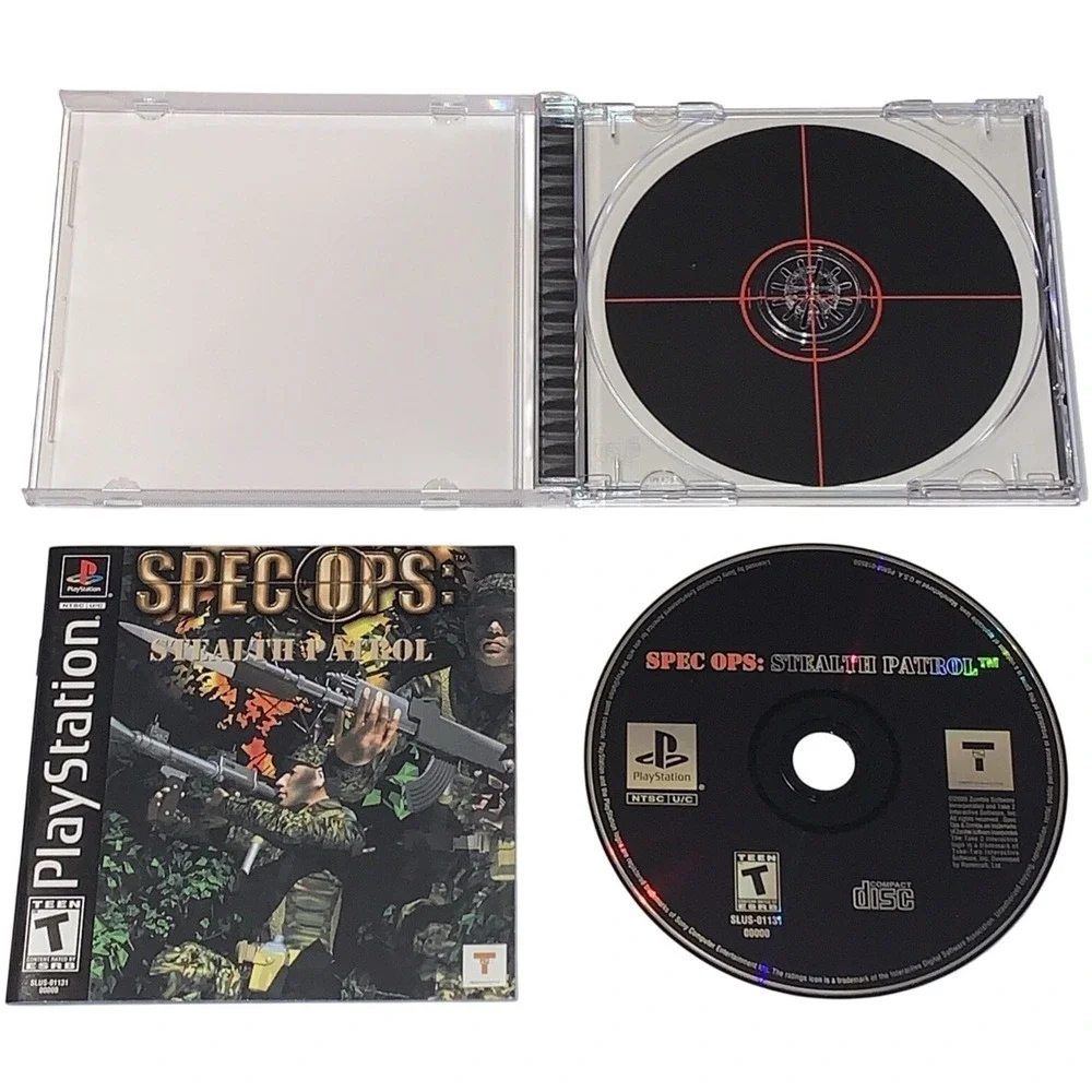 Spec Ops: Stealth Patrol (PS1, 2000) PlayStation 1 CIB Manual w/ Gameplay Photos